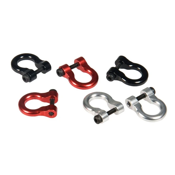 

4Pcs/Set Metal Trailer Hook Hitch Tow Shackles for SCX10 Trx4 1/10 RC Crawler RC Parts Accessories