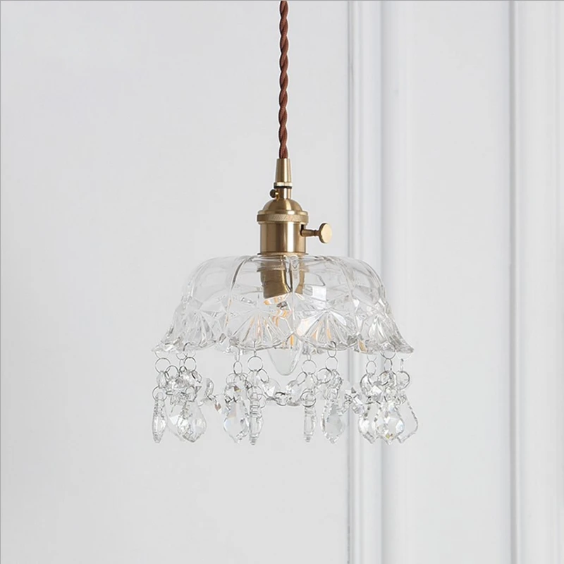 Современная мода дизайн стеклянная люстра из прозрачного стекла необычный