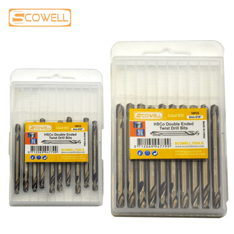 30% ВЫКЛ. cowell HSS Кобальт M35 двойные концевые сверла для металлических деревянных