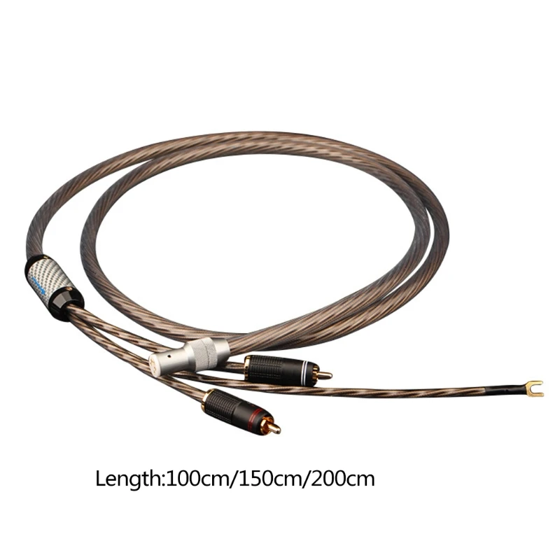 

1M/1.5M/2M/ LP Vinyl Record Five-core Female Plug To 2rca Tonearm Signal Cable Phonograph Dedicated HiFi Cable