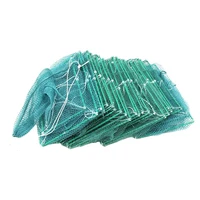 4 size automatic fishing net shrimp cage nylon foldable fish trap cast net cast fold crab trap fishing network recyclable
