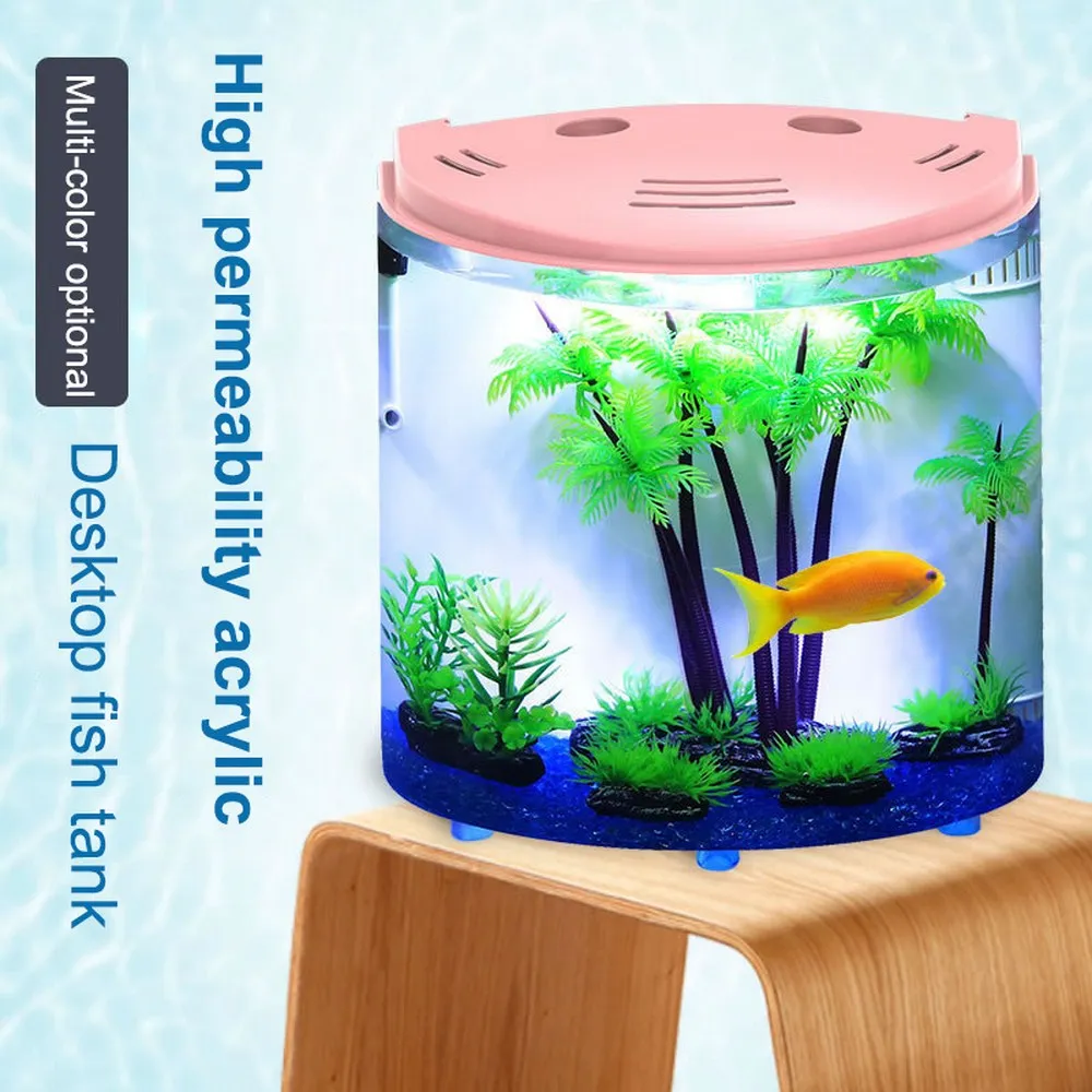 5L креативный Настольный аквариум орнамент в виде золотой рыбки экологический