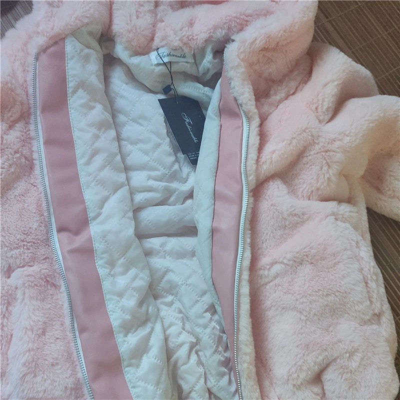 New Women's Fur Coats Loose Thick Warm Winter Female Hoodies Outwear Fashion Women Fur Jackets Imitation Mink Velvet