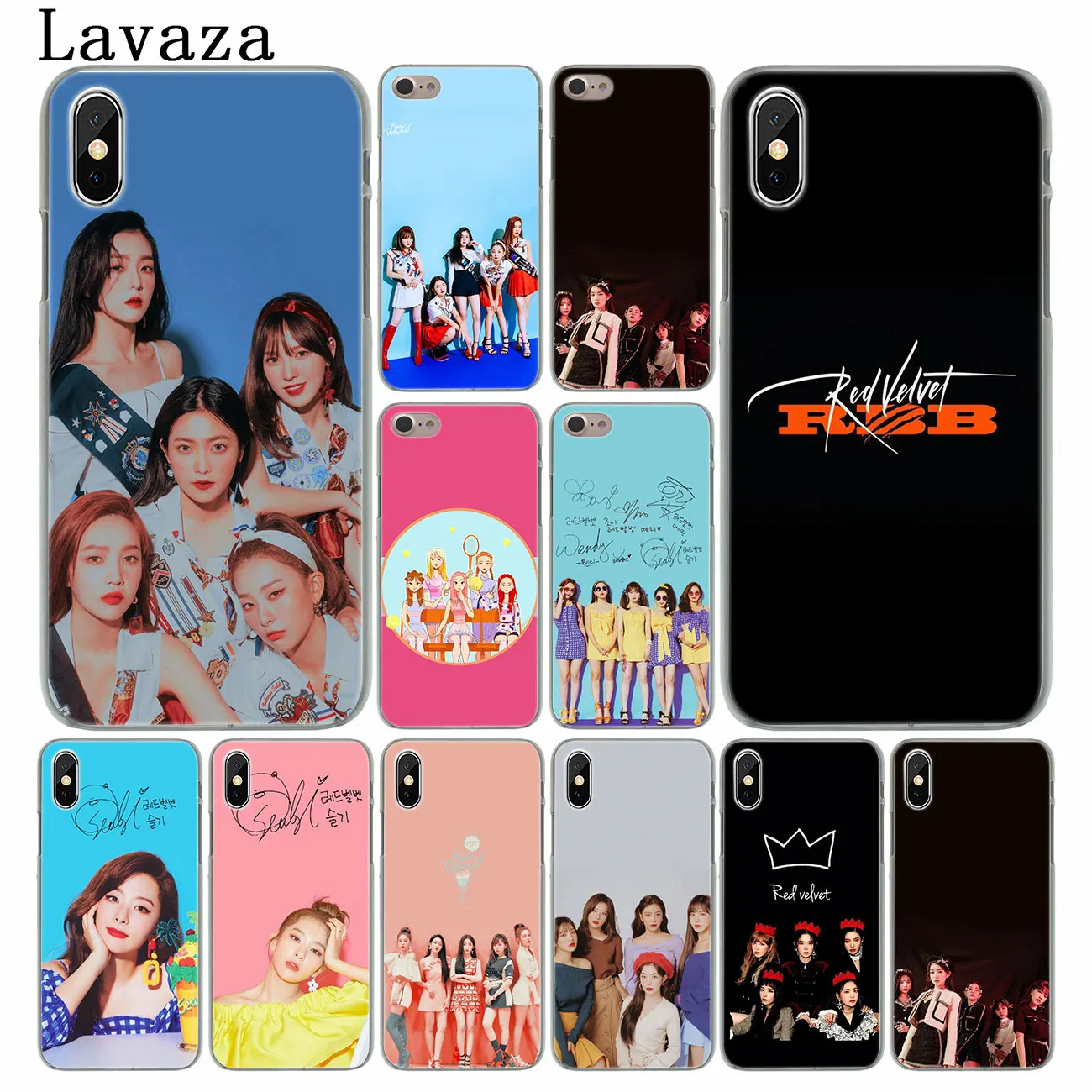 Жесткий чехол для телефона Lavaza красный бархатный kpop iPhone XR XS X 11 Pro Max 10 7 8 6 6S 5 9 SE 4