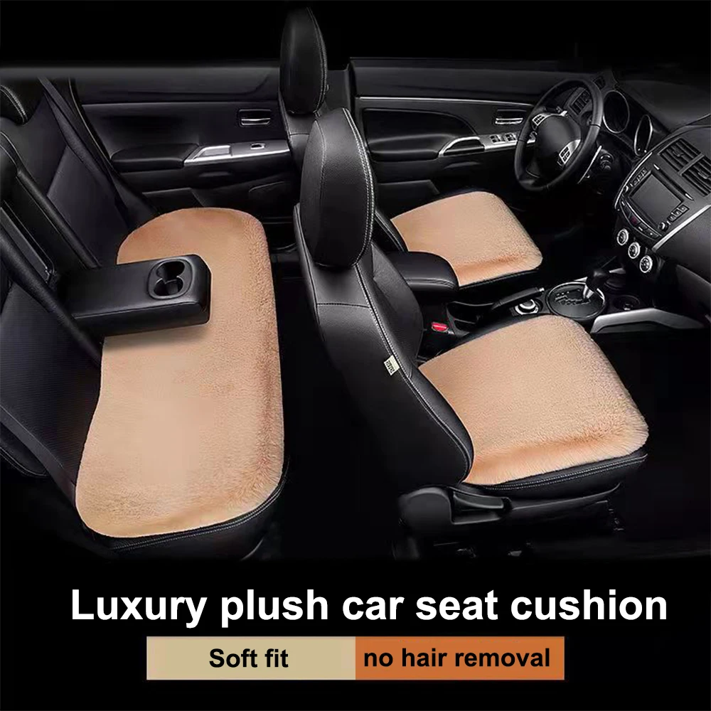 

Зимняя плюшевая подушка на переднее и заднее сиденье автомобиля, нескользящая теплая подушка на сиденье, зимняя Роскошная Автомобильная по...