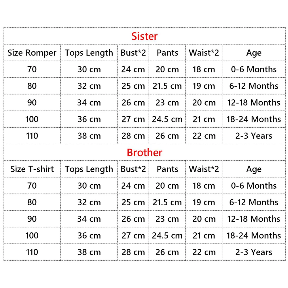 Комплект одежды для малышей, футболка с надписью «Big/Little Sister Brother» и шорты Одинаковая одежда для семьи летняя семейная одежда, однотонные футболки, От 0 до 3 лет