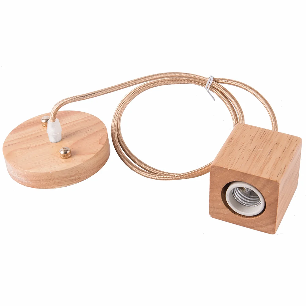 Квадратная основа для светодиодной лампы E27 винтажный держатель в стиле ретро