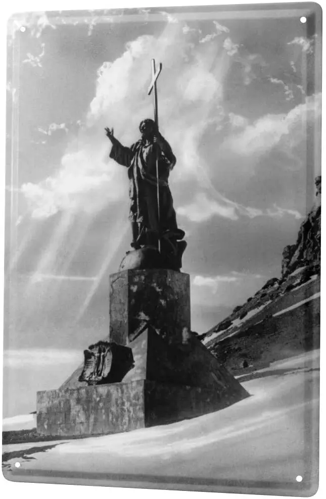 

Жестяной знак религия Иисус статуя