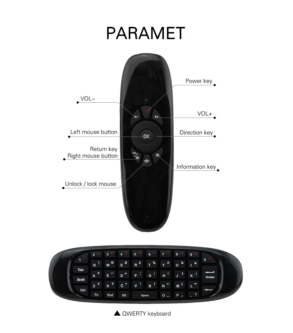 C120 Flying Mouse Wireless Keyboard Double-sided 2.4G Mini MX3 Intelligent Remote Control | Компьютеры и офис