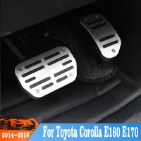 car accelerator brake clutch pedal footrest pedals plate cover for toyota corolla 2014 2015 2016 2017 2018 accessories