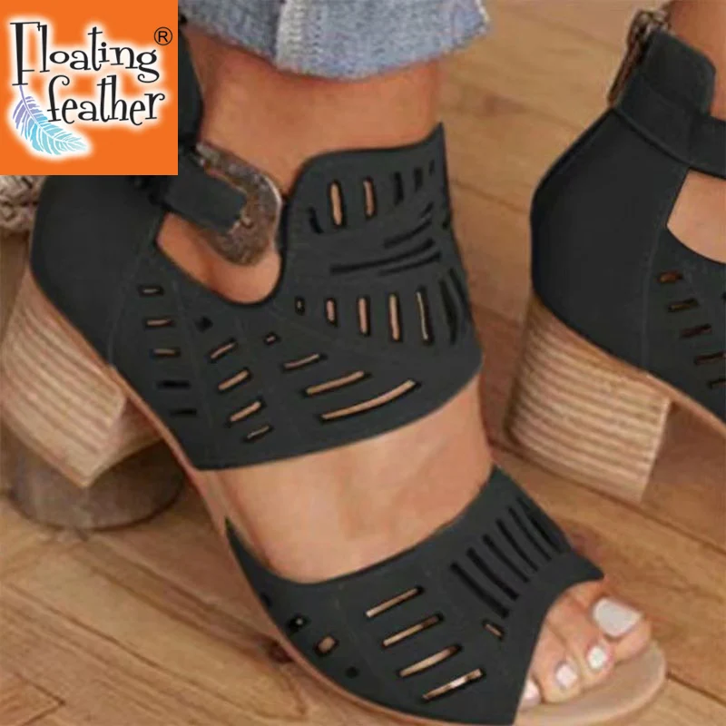 

Sansom Women Sandals High Heel Gladiator Buckle Strap Fashion Shoes Woman Sandalias Mujer 2020 Summer Ladies Plus Size 35-43