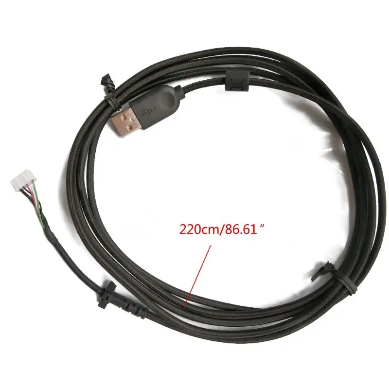 

Durable Nylon Braided Line USB Mouse Cable Soft Replacement Wire For logitech G403 Mouse