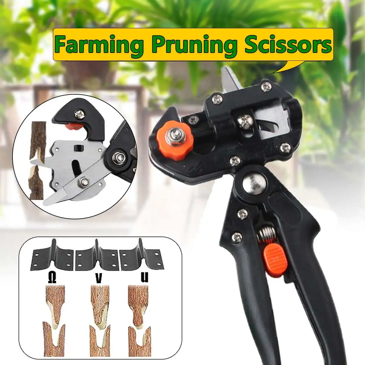 

Прививочный секатор, садовые ножницы для обрезки фруктовых деревьев с лентой для прививки