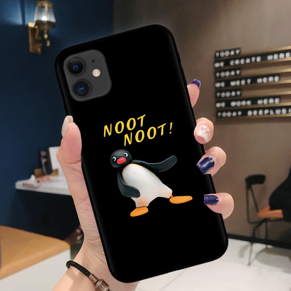 Мультяшный чехол для телефона с рисунком Noot noot pingu iPhone X XR XS 11 Pro Max 8 7 6 6S Plus 5S SE