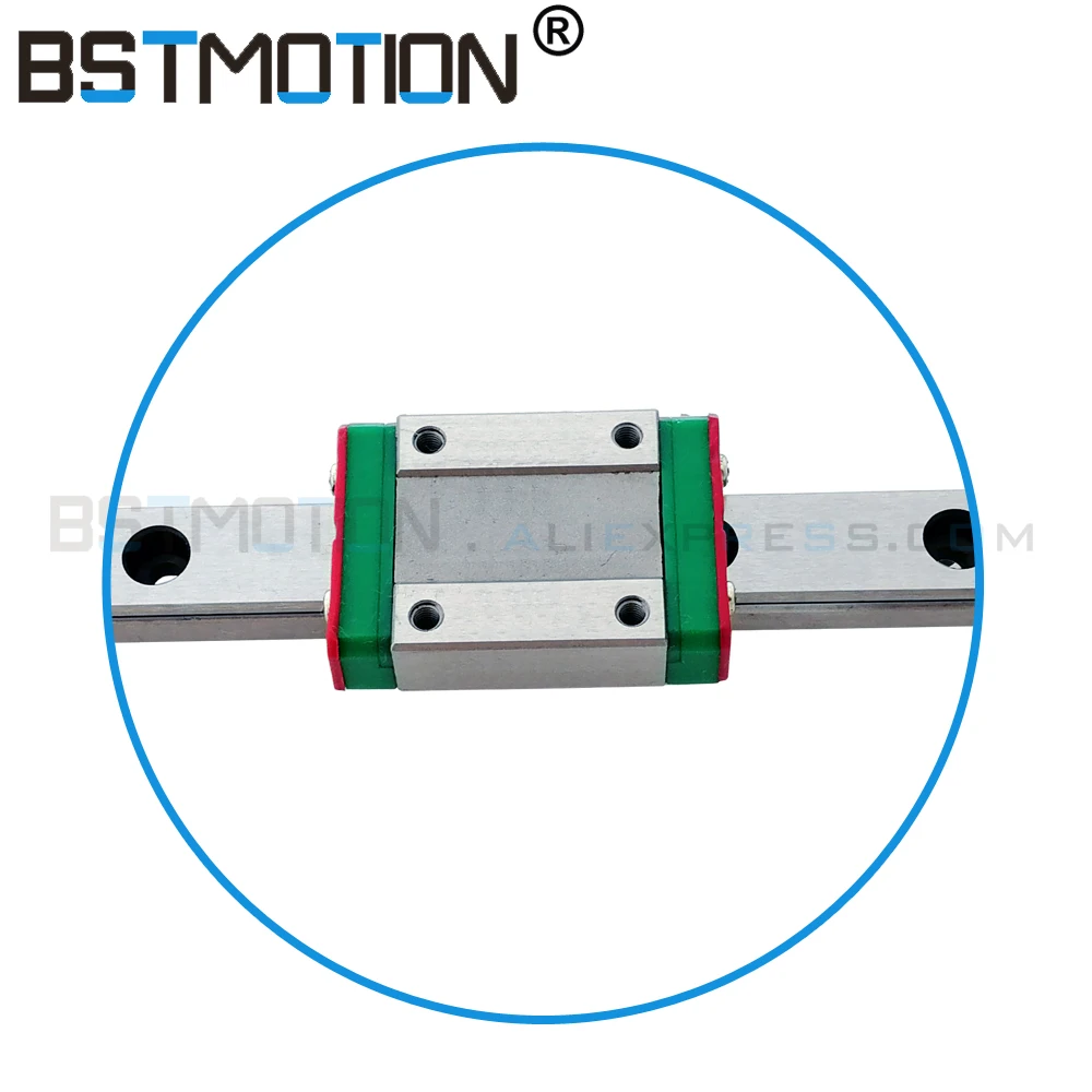 BSTMOTION Kossel Mini MGN9 9 мм миниатюрная линейная направляющая 3 шт. 350 + MGN9H длинная