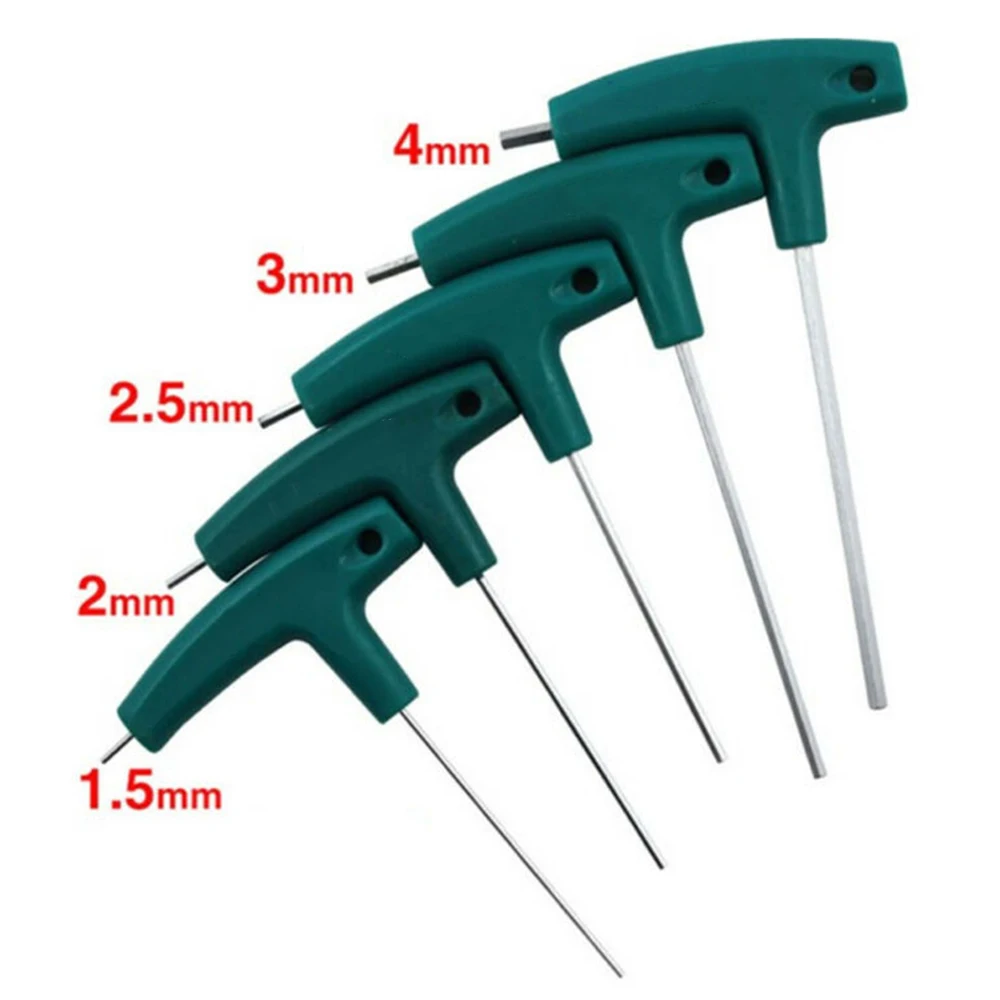 

Silver Hex Socket Screwdriver Hand Tools Supplies 9pcs T-Handle Driver