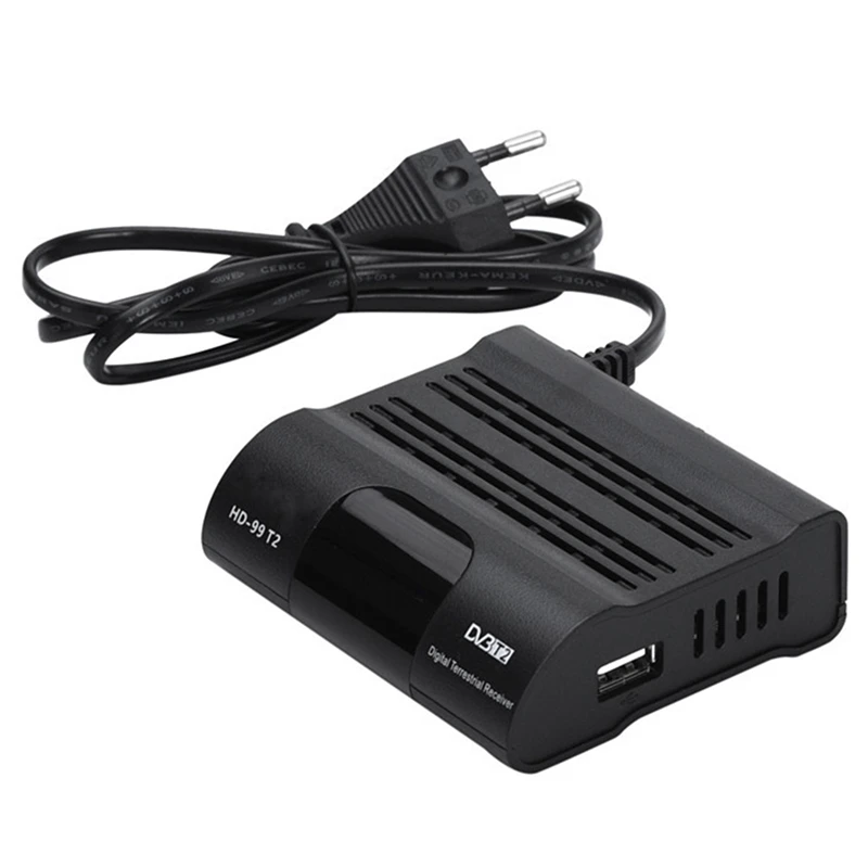 

HD99 Digital TV Box H.265 TV Tuner 1080P Receiver DVBT2 Receiver Satellite TV Set Top Box for Youtube IPTV(EU Plug)