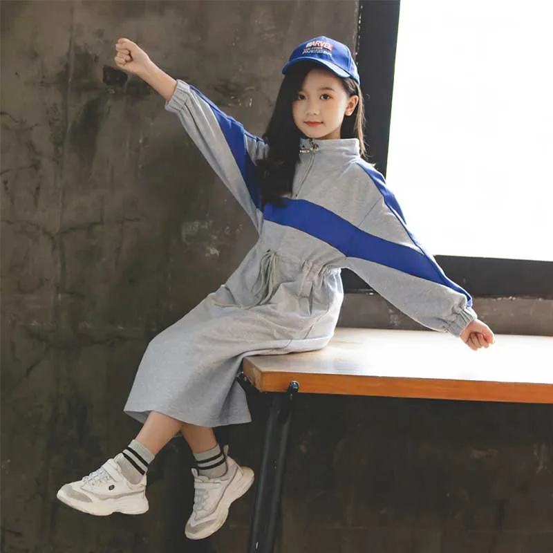 Платье для девочек сезон осень-зима коллекция 2019 года детское Повседневное