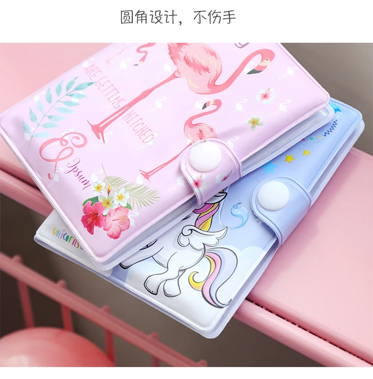 Мини Единорог блокнот с Фламинго с ручкой набор Kawaii животных медведи карманные блокноты для детей новые подарки студенческие канцелярские принадлежности