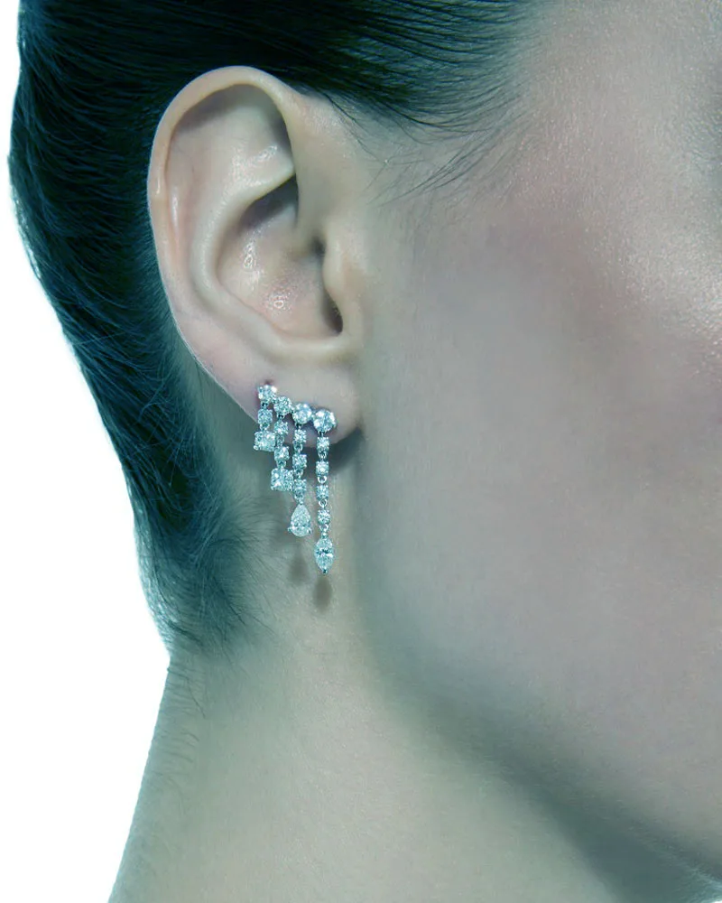

Funmode Trendy Tassel Earrings For Women Brass Shiny Cubic Zircon Earrings Jewelry Cobre CZ Brincos FE111