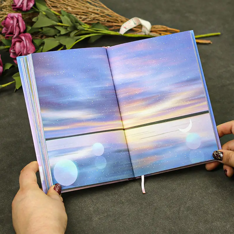 

Want To See Your Color Page Diary High Value Antique Japanese Hand Ledger Female Student Lovely Korean Notebook Starry Sky