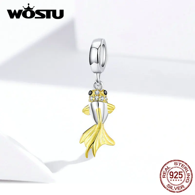 Подвеска для браслета из серебра 925 пробы с фианитами