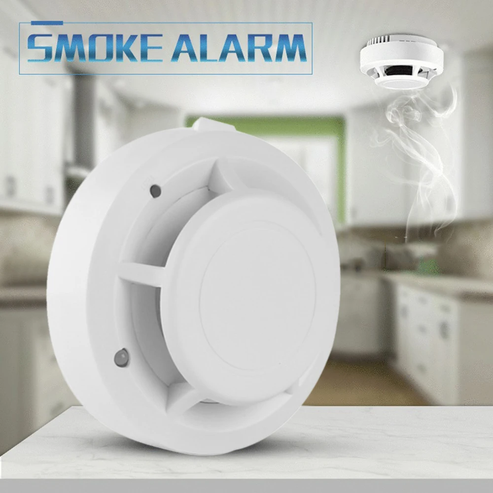 Смарт независимый Тип сигнализация дыма чувствительный детектор домашней
