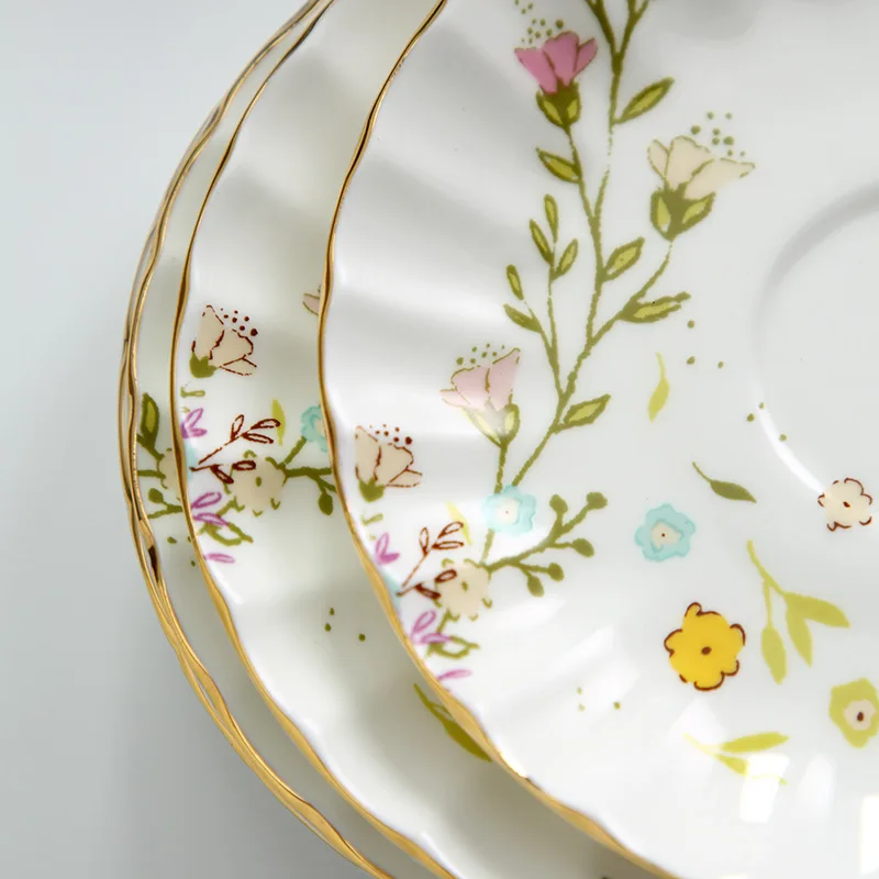 Веселая жаркая креативная фарфоровая чашка и блюдце керамика простые наборы