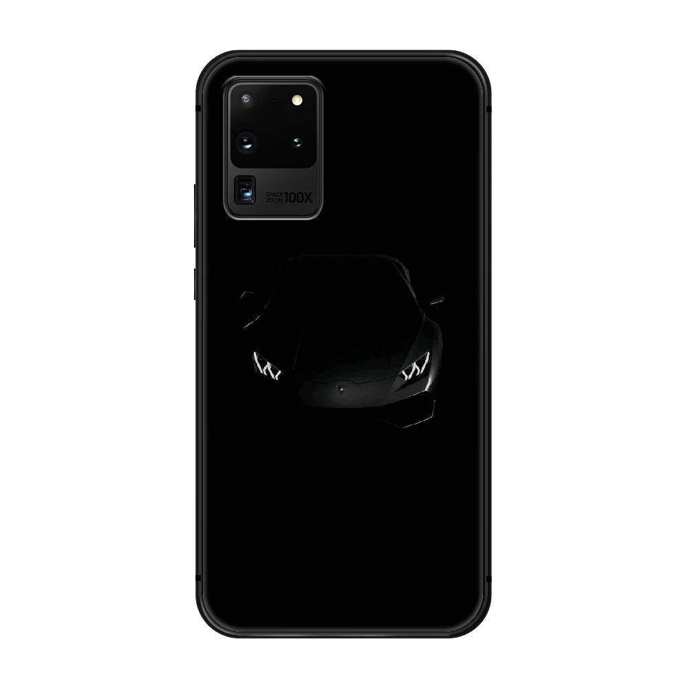 

Sports car Phone Case cover hull For SamSung Galaxy S 6 7 8 9 10 20 Plus Edge E 5G Lite Ultra black shell art back