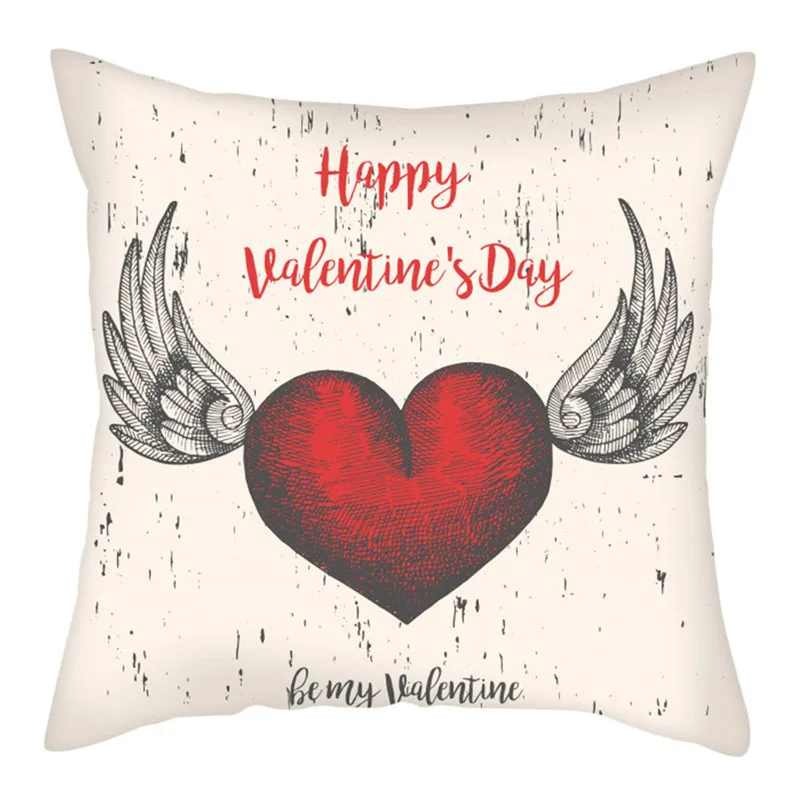 

Fuwatacchi Happy Valentine's Day Cushion Covers Lovers Gift Pillow Cases for Car Bedroom Sofa Decorative Throw Pillows Covers