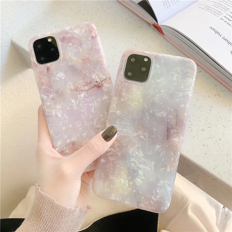 Smooth Soft IMD Marble Case For iphone 11 Pro Max Back Cover X XS XR 6 S 6S 7 8 Plus Silicone Phone Coque Capa |