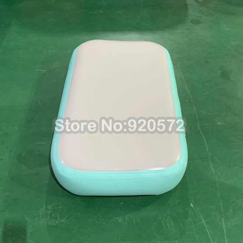 Бесплатная доставка розовый надувной гимнастический воздушный блок 10 см толщина