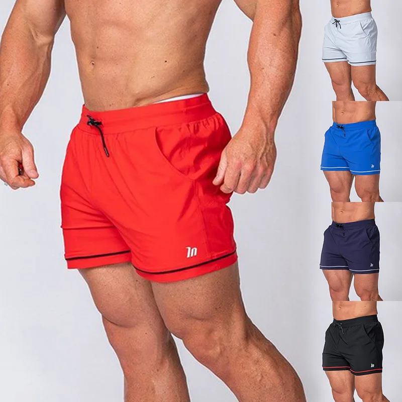

2021 new fitness printing quick-drying beach shorts men's swimwear men's swimming trunks summer bathing beachwear surfing shorts