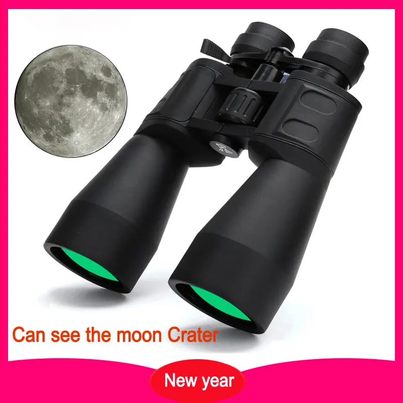 

Binoculars Zoom HD 10-60 with Broadband Film High Telescope Professional for IPX6 Magnification Hunting Green 10-380X100 Times M