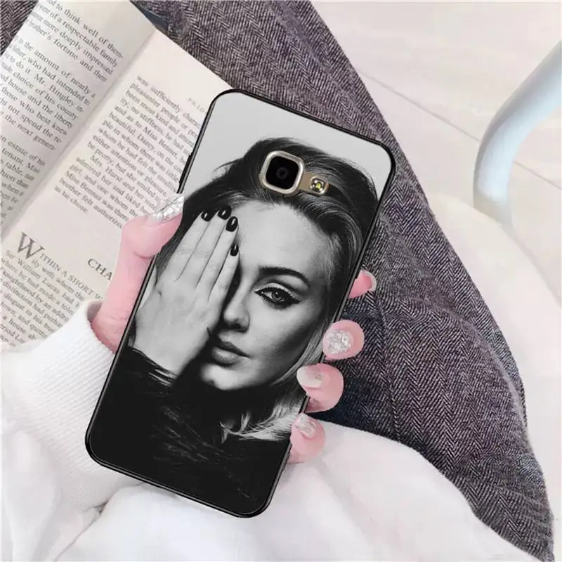 

Adele Black TPU Phone Case For Samsung A 9 10 20 30 40 M20 S 30 31 J5(2015) J5prime 6 7 Plus