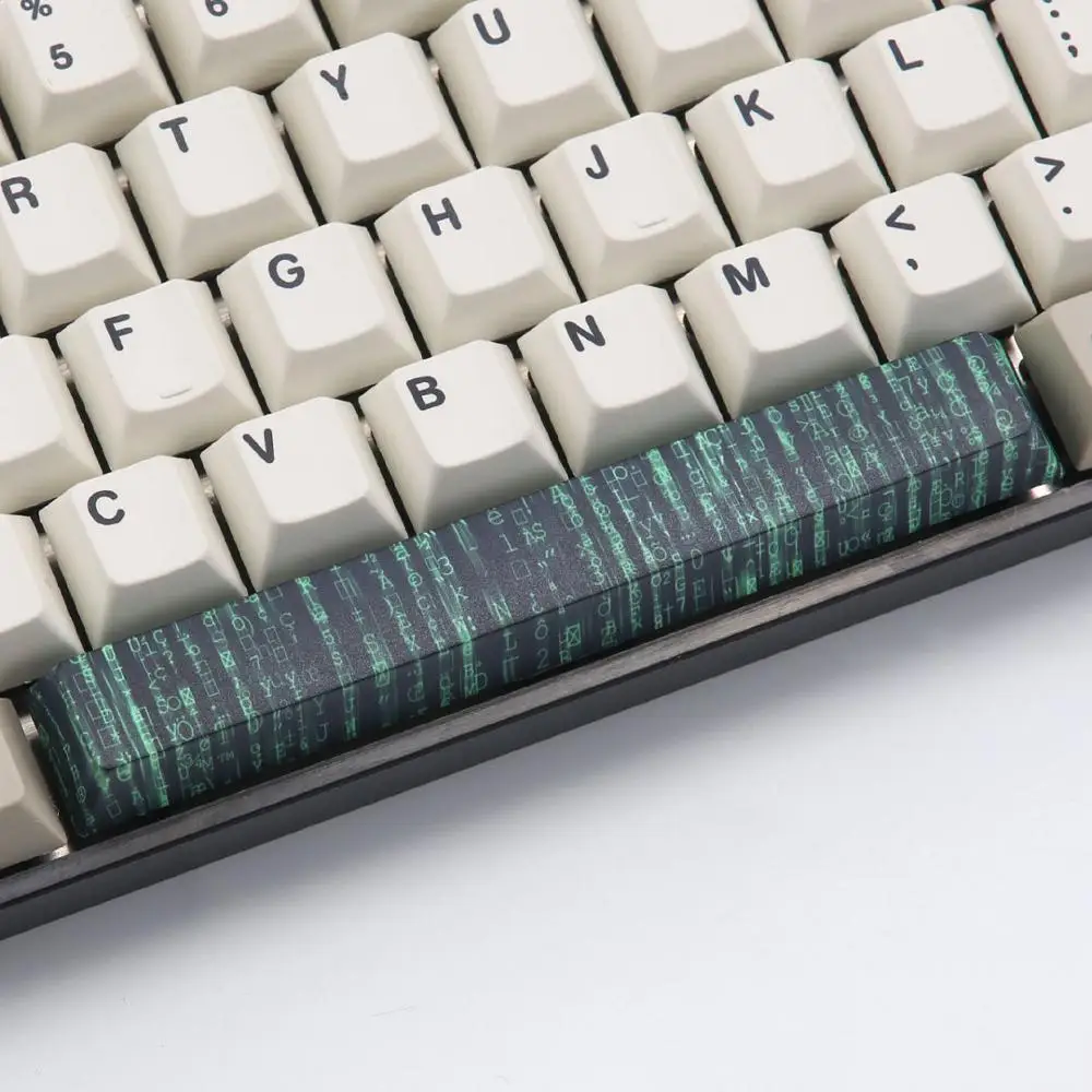 Source code Пятисторонний краситель-подложка Spacebar PBT 6.25U Вишневый профиль keycap для DIY механической клавиатуры - Цвет: Source code
