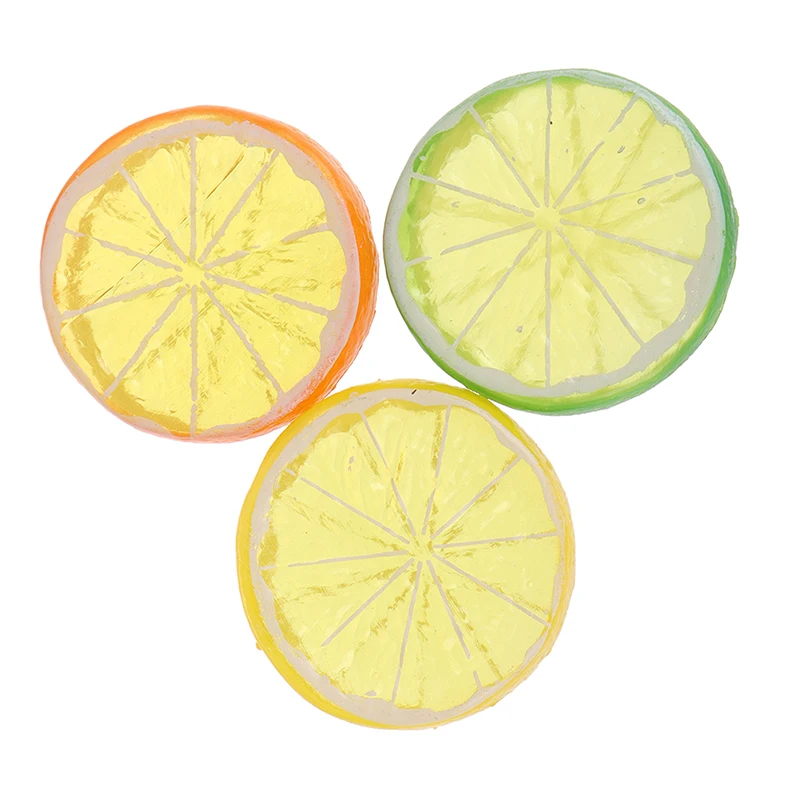 

6Pcs/Set Artificial Fruit Scrapbook Christmas Decoration For Home Diy Gifts Box Fridge Sticker Fake Plants Lemon Slices