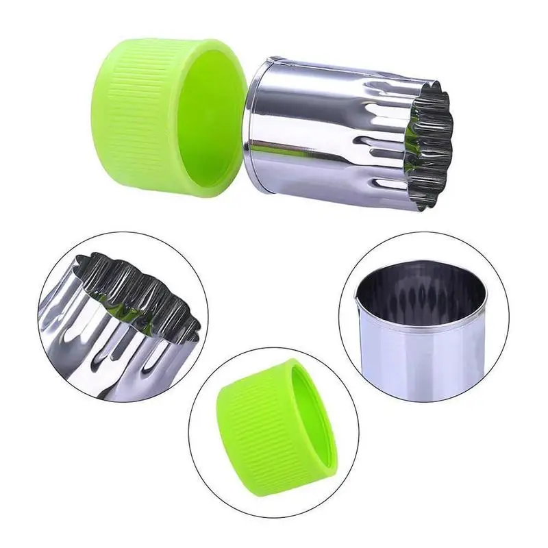 

DIY Green Steel Vegetable Cutter Mold Decorating Cutting Delicious Animal Patterns Shaped Cartoon Food B0E9