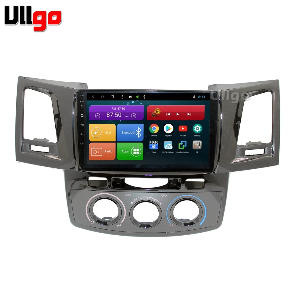 9 дюймов 4 ядра Android автомобильный DVD GPS для Toyota Hilux Vigo Fortuner Авто автомобиля головное