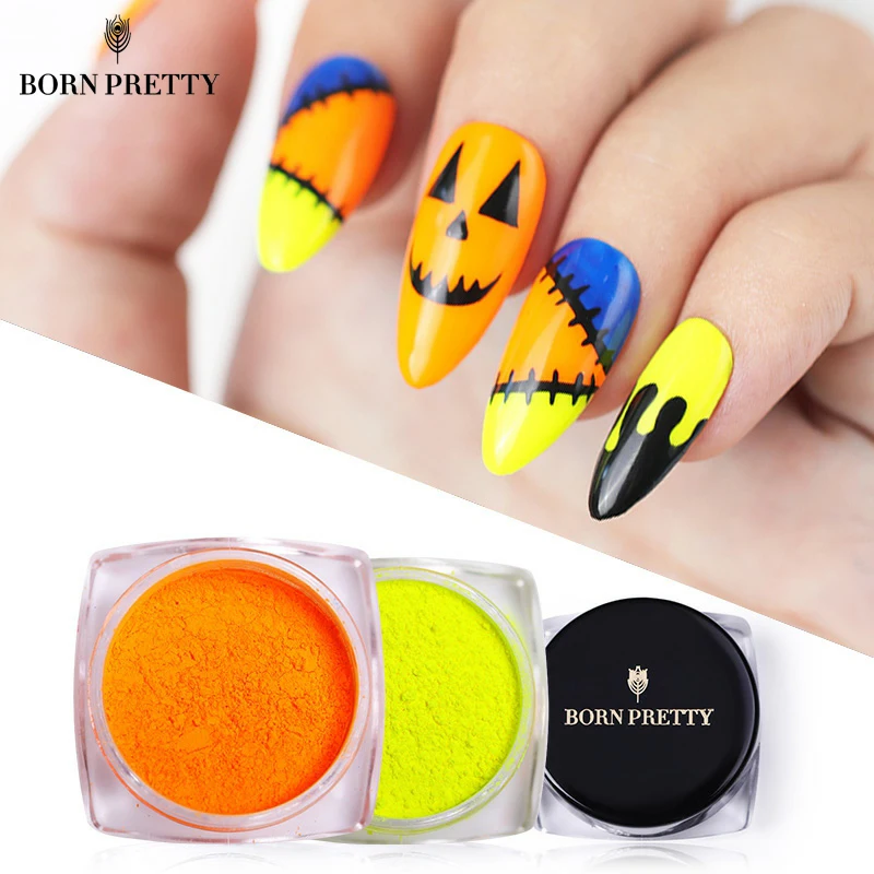 Неоновый пигмент BORN PRETTY для ногтей порошковый флуоресцентный Блестящий
