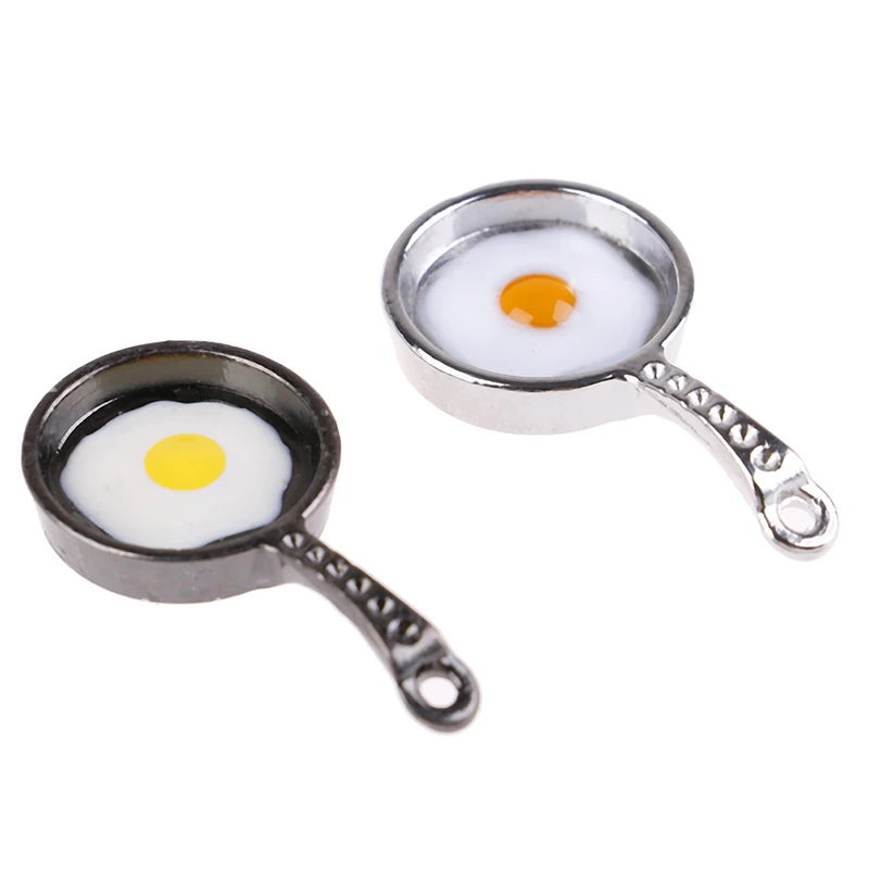

1/12 Scale Dollhouse Miniature Metal Frypan Frying Pans Cooking Pot Cookware Kitchen Accessory High Quality