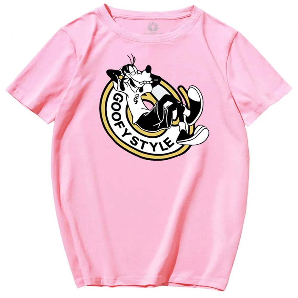 Модная шикарная женская футболка с мультипликационным принтом Goofy Dog 10