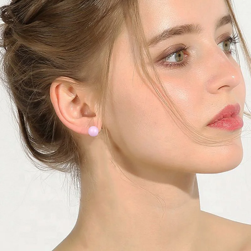 Новые Маленькие Универсальные Серьги-шарики Классического Мультитона Керамические Вставки Для Женщин Высокого Качества Изысканный Подарок.