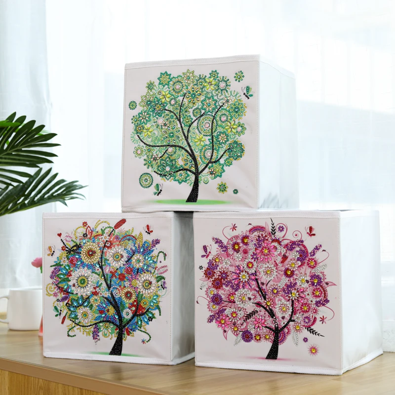 

DIY Special Shaped Diamond Painting Storage Box Mosaic Mandala Pattern Household items For Bedroom Diamond Embroidery Art Kits