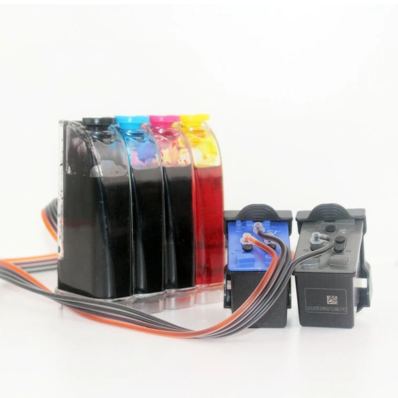 Заправляемая СНПЧ совместимый для HP 21 22 с чернилами Deskjet 3915 3920 D1530 D1320 D1311 D1455 F2100 F2280