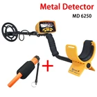 MD-6250 подземный металлоискатель, портативный металлодетектор с регулируемой длиной