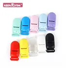 20 шт., разноцветные пластиковые зажимы для пустышки, для младенцев, персонализированные зажимы для пустышки, сделай сам грызунок, ожерелье, зажим с подвеской