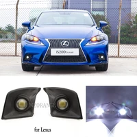 led drl headlight for lexus is200t f sport is250 is300 is350 led daytime running light fog lights fog light front fog lamp
