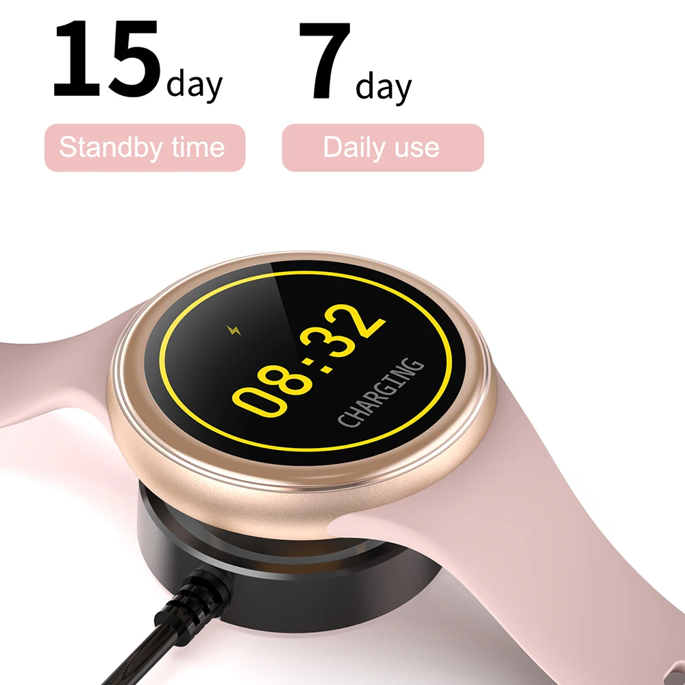 LEMFO J2 Women Smartwatch HD Full Touch Screen IP68 Waterproof DIY Watch Face15 Days Standby Smart Android IOS | Электроника