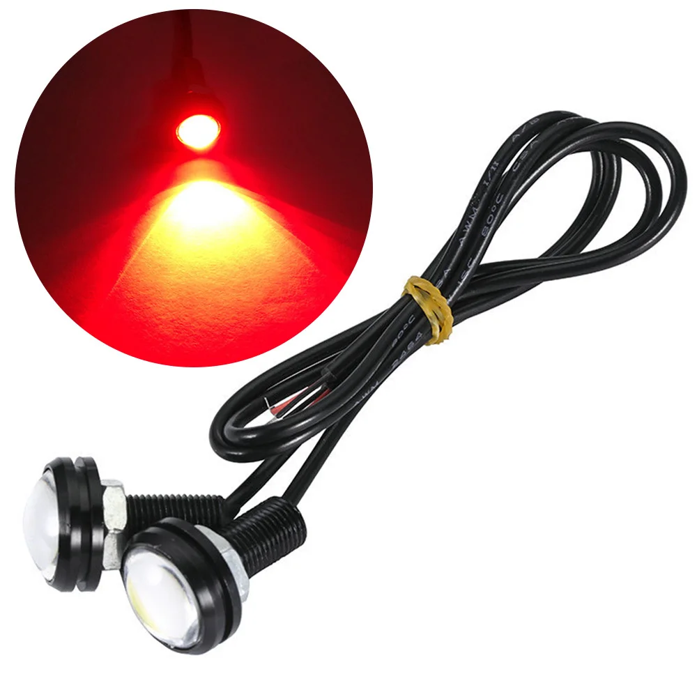 23 мм красный Eagle Eye Light 9 Вт Dc 12 В Автомобильные светодиодные дневные ходовые огни Drl